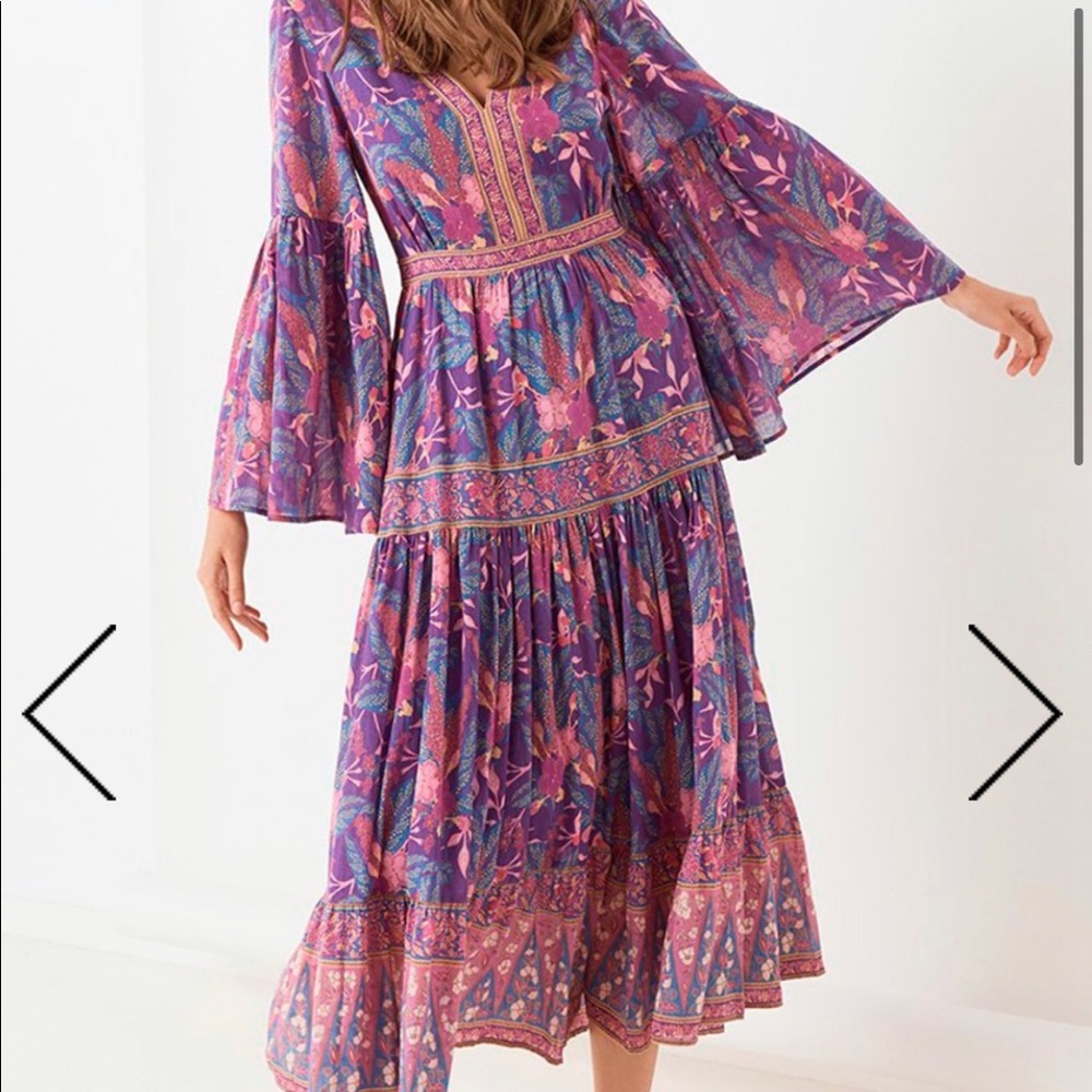 Spell Purple and Pink Maxi Dress